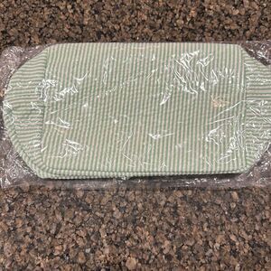 Seersucker makeup bag